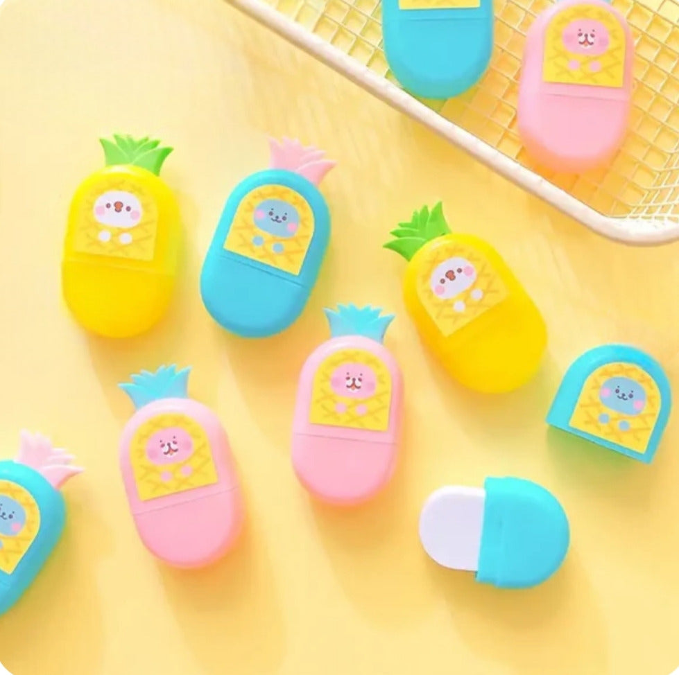 Kids Pineapple Shape Eraser, New Cute Soft Rubber, Children Stationery Supplies Kids Pineapple Shape Eraser, New Cute Soft Rubber, Children Stationery Supplies